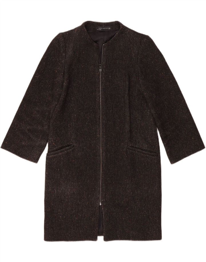 Γυναικείο παλτό Zara Loose Fit UK 6 XS Γκρι Ψαροκόκκαλο