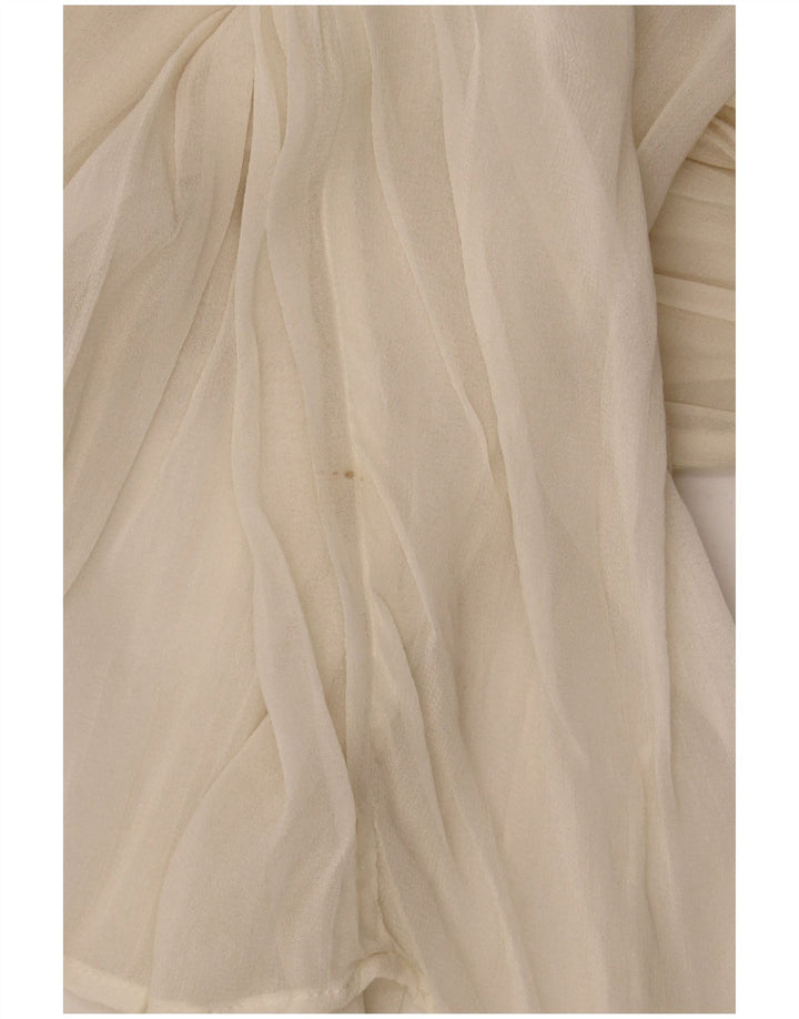 Γυναικεία Zara Oversized See Through Μακρυμάνικη Μπλούζα Top 10 Small Beige