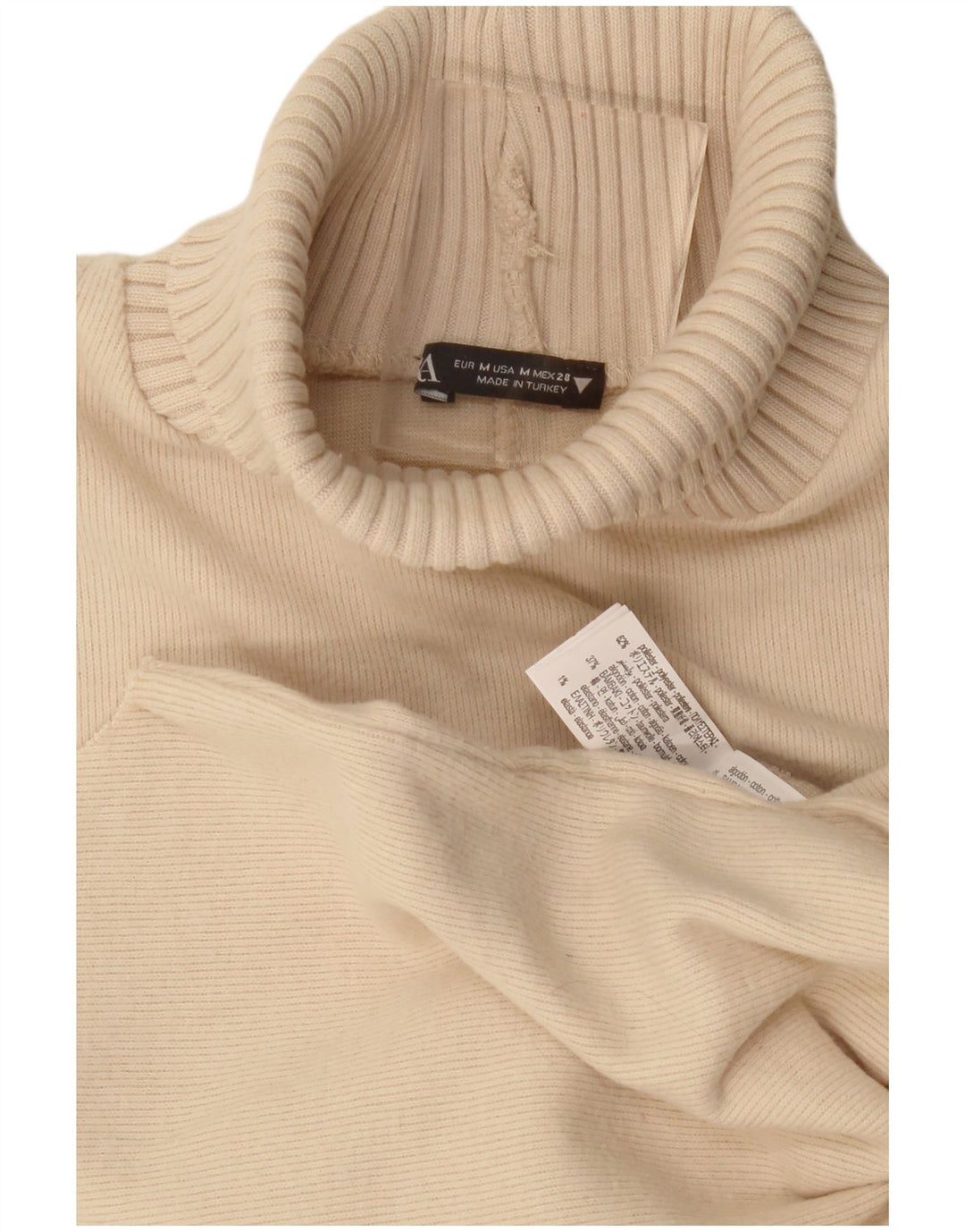 Zara Γυναικείο Γιλέκο Tank Top UK 14 Medium Beige Polyester
