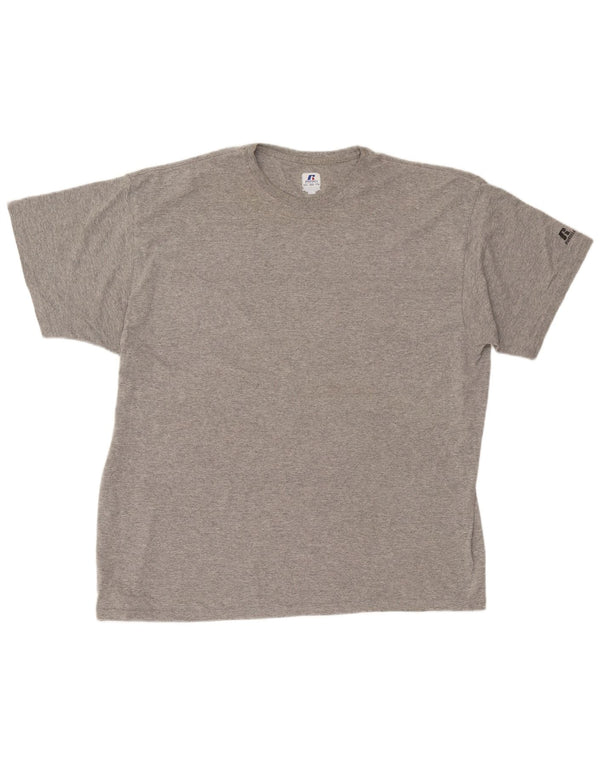 Russell Athletic Mens T-Shirt Top 2XL Grey
