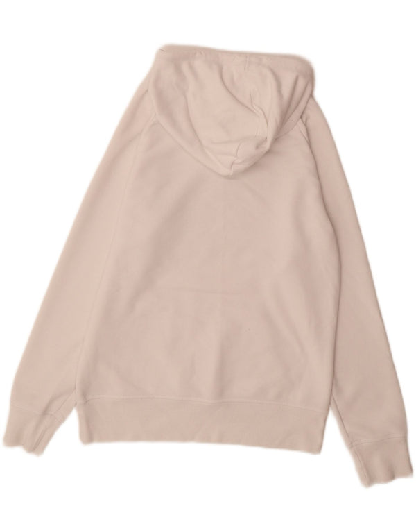 New Balance Γυναικείο Γραφικό Hoodie Jumper UK 10 Small White