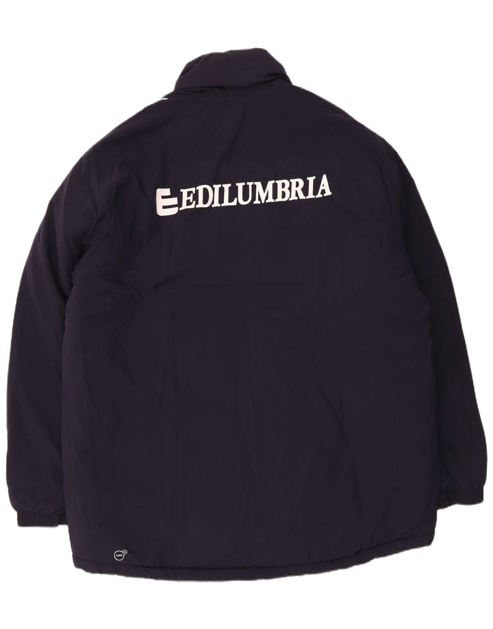Ανδρικό μπουφάν Puma Windbreaker Graphic UK 42 XL Navy Blue Polyester
