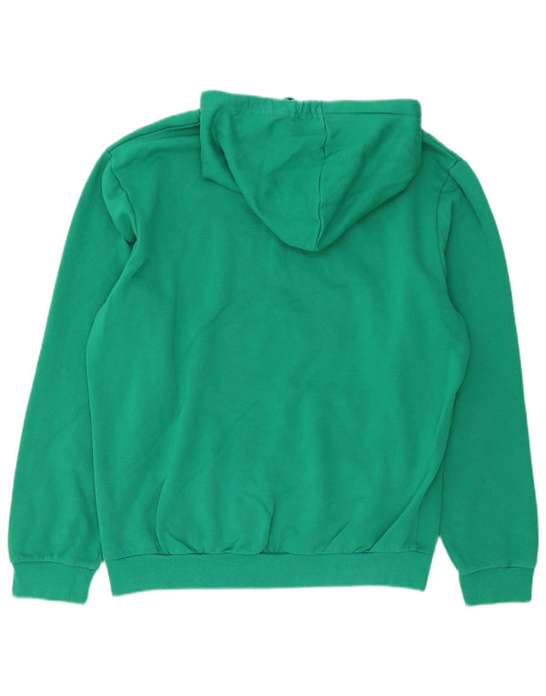 Admiral Mens Graphic Hoodie Jumper XL Green Cotton