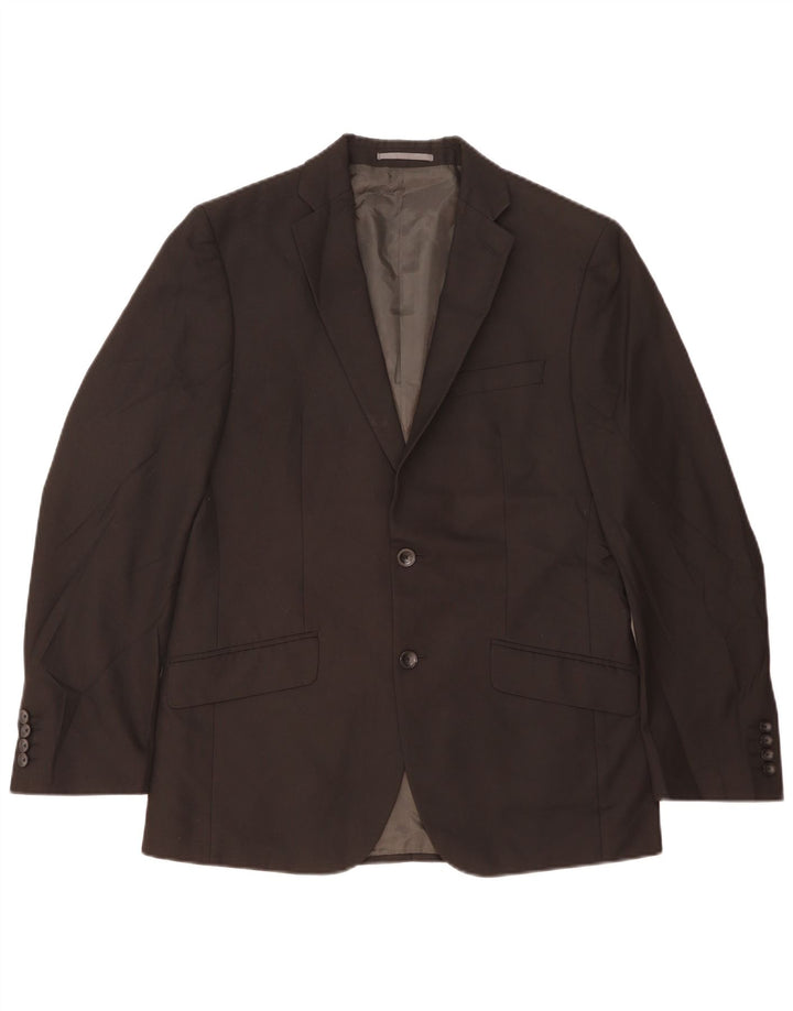 Marks & Spencer Ανδρικό σακάκι blazer 2 κουμπιών UK 38 μεσαίο μαύρο πολυεστέρα