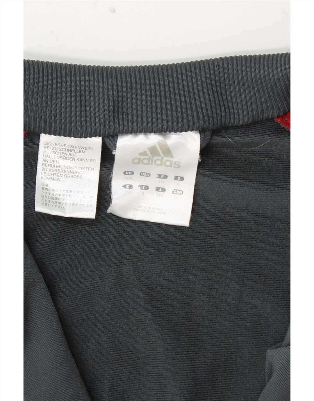 Ανδρική φόρμα ADIDAS Top Jacket UK 44/46 Large Grey Colourblock Polyester