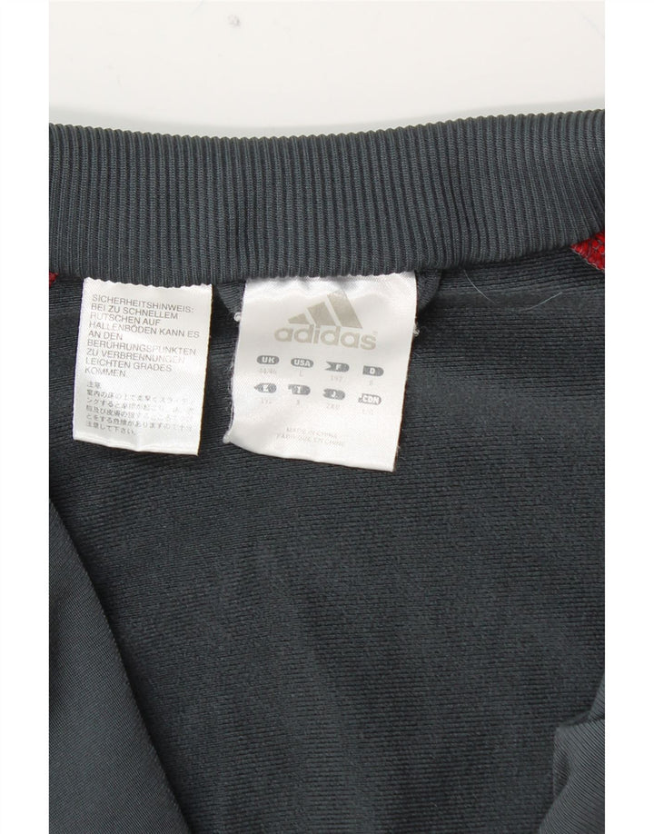 Ανδρική φόρμα ADIDAS Top Jacket UK 44/46 Large Grey Colourblock Polyester