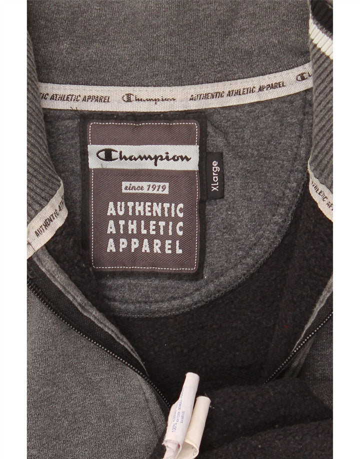 Ανδρικό φούτερ CHAMPION με φερμουάρ Jumper XL Γκρι βαμβακερό