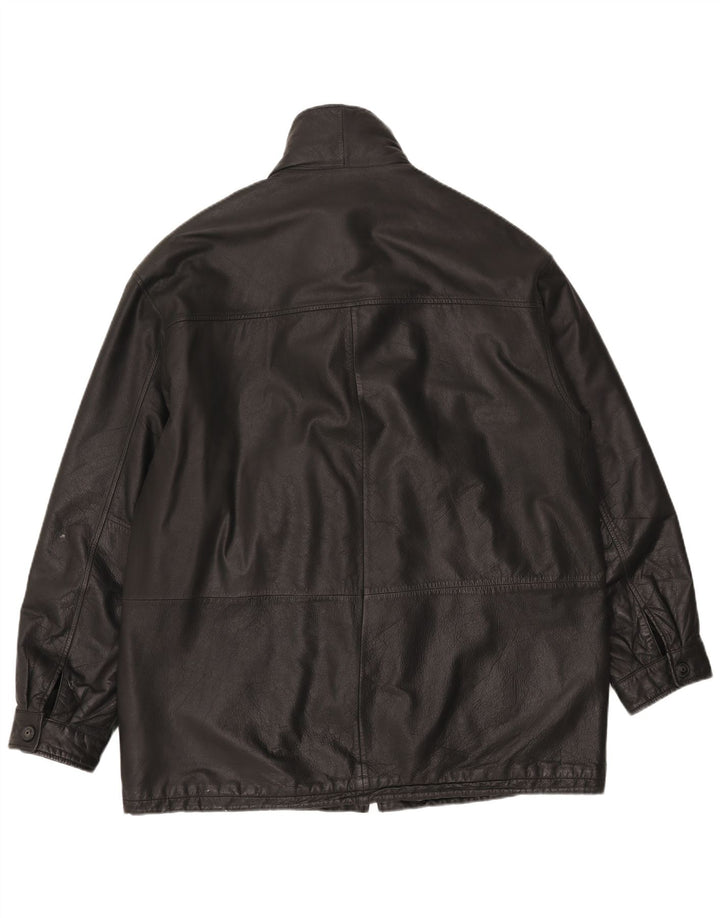 Canda Ανδρικό Δερμάτινο Μπουφάν UK 42 XL Μαύρο Δερμάτινο