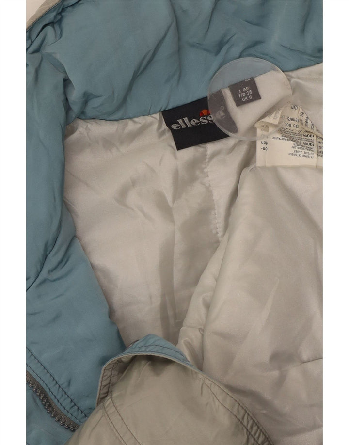 Ellesse γυναικείο μπουφάν με κουκούλα μεγάλου μεγέθους UK 8 Small Grey Polyamide
