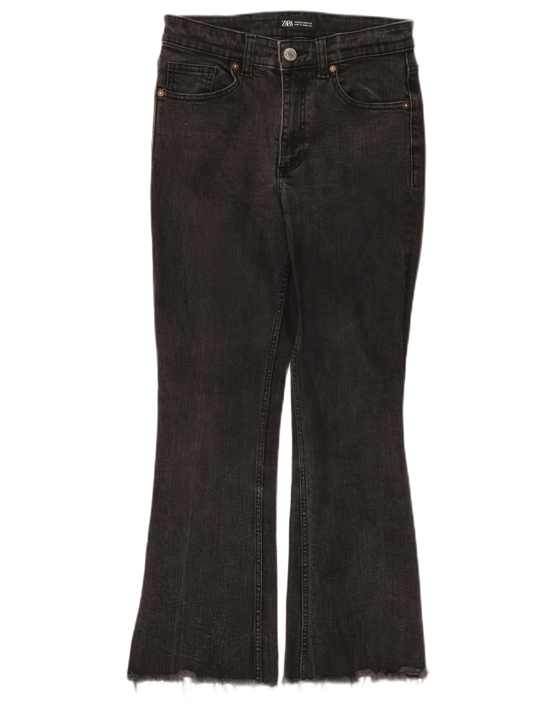 ZARA Γυναικείο τζιν EU 38 Small W28 L25 Μαύρο βαμβακερό