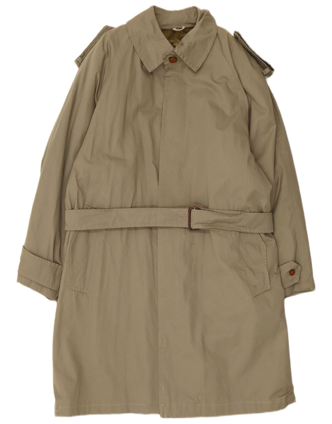 Vintage Ανδρική καμπαρντίνα UK 36 Small Khaki Cotton