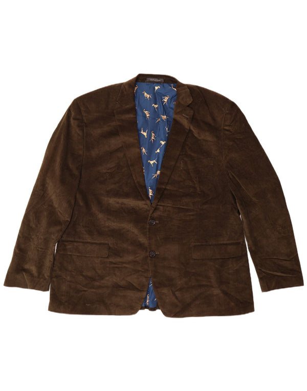 RALPH LAUREN Ανδρικό σακάκι σακάκι με κανονική εφαρμογή με 2 κουμπιά UK 48 4XL Χακί