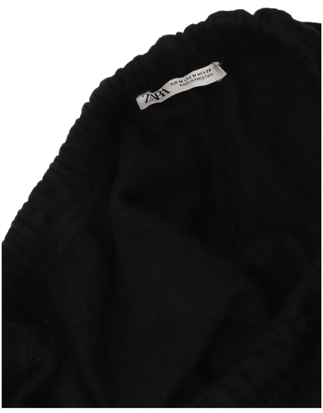 Zara Γυναικεία φόρμα φόρμας Cargo Loose Fit Παντελόνι UK 12 Medium Black