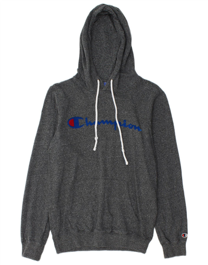 CHAMPION Ανδρικό γραφικό κουκούλα Jumper XS Γκρι βαμβακερό