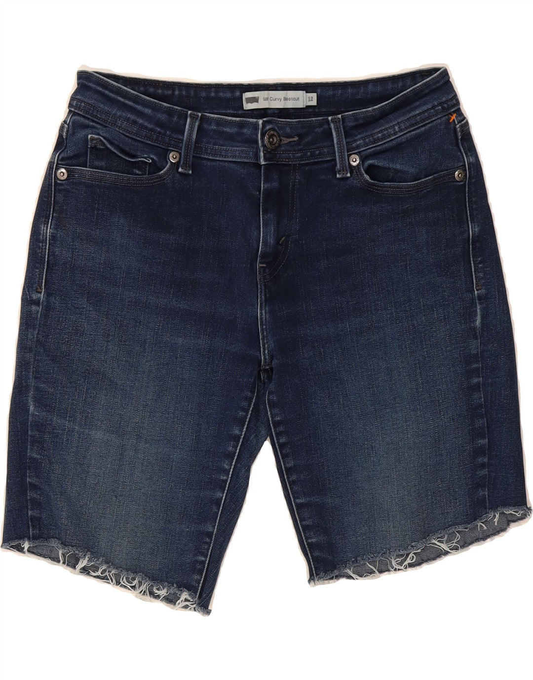 LEVI'S Womens Curvy Denim Shorts US 12 Large W31  Blue Cotton Vintage Levi's and Second-Hand Levi's from Messina Hembry 