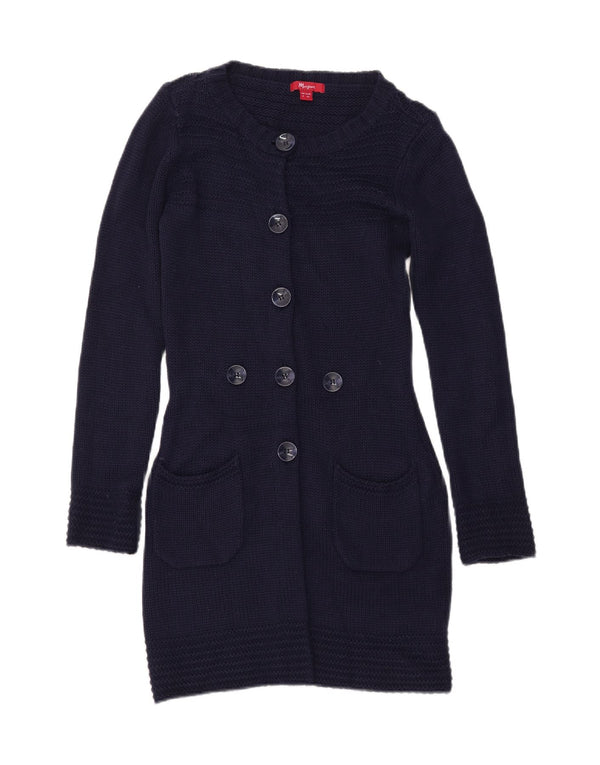 Γυναικείο πουλόβερ MONSOON Longline Cardigan UK 8 Small Navy Blue Acrylic