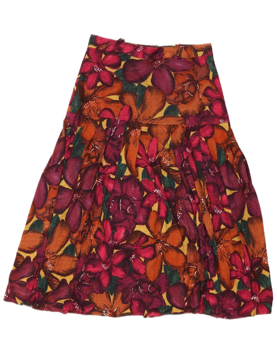 Vintage γυναικεία φούστα σε γραμμή Α IT 42 Medium W26 Πολύχρωμη Floral