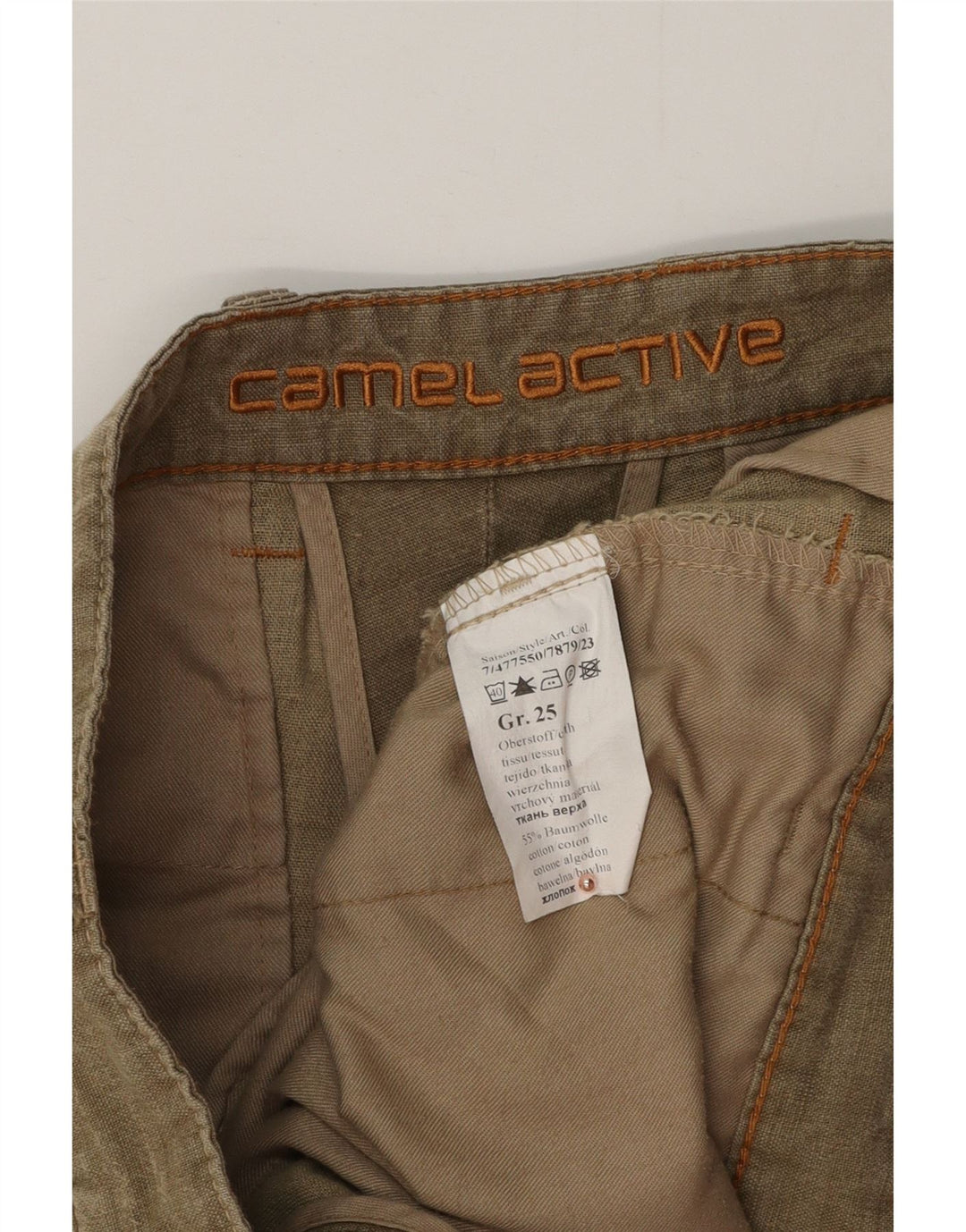 CAMEL ACTIVE Ανδρικό ίσιο παντελόνι Chino W36 L27 Χακί Βαμβακερό