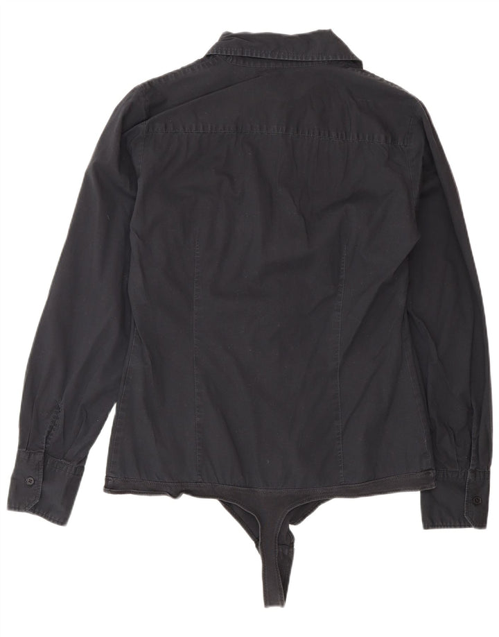 Γυναικείο πουκάμισο Benetton Bodysuit UK 14 Medium Μαύρο