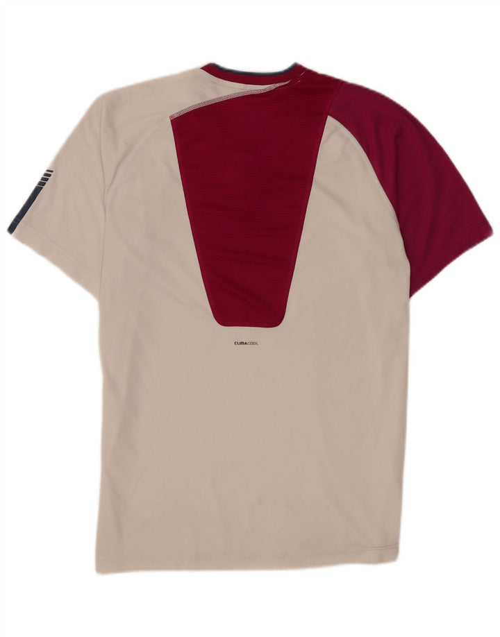 Ανδρικό T-Shirt Adidas Climacool Top Medium White Colourblock Polyester
