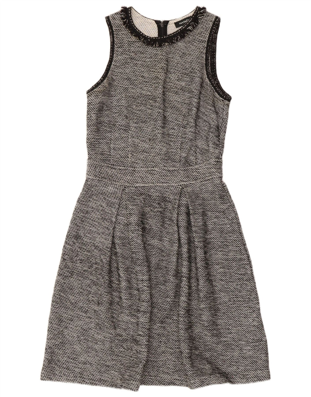 MAX & CO. Γυναικείο Αμάνικο Φόρεμα UK 8 Μικρό Μαύρο Βαμβακερό