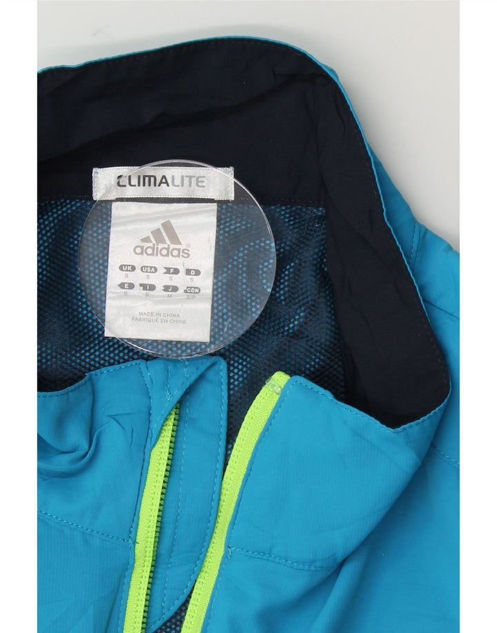 ADIDAS Mens Climalite Tracksuit Top Jacket Small Blue Colourblock Vintage Adidas and Second-Hand Adidas from Messina Hembry 