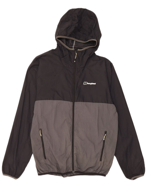 Berghaus Ανδρικό μπουφάν βροχής με κουκούλα UK 36 Small Black Colorblock Nylon