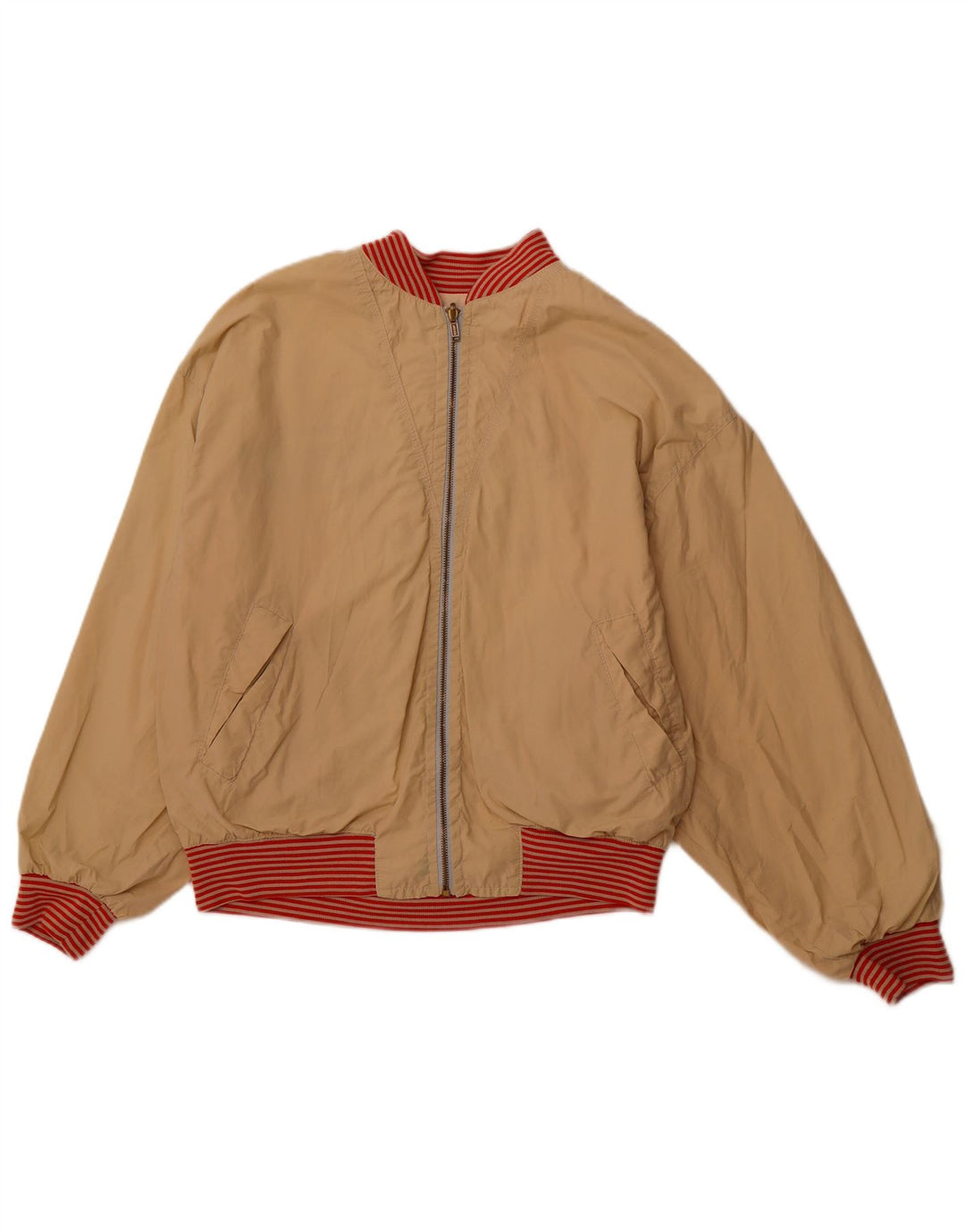 QUARRY Ανδρικό γραφικό αναστρέψιμο μπουφάν UK 42 XL από λευκό βαμβακερό