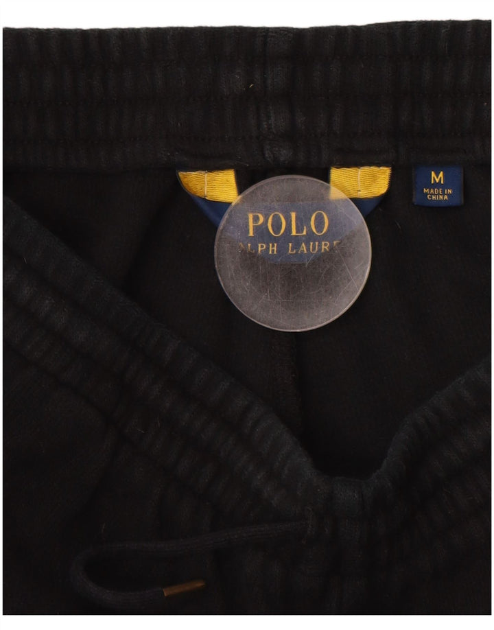 Ανδρική αθλητική φόρμα POLO RALPH LAUREN Παντελόνι μεσαίο μαύρο βαμβακερό