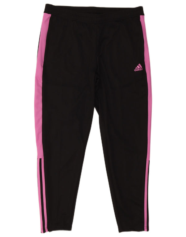 Adidas γυναικεία φόρμα παντελόνια UK 16/18 Large Black Colourblock