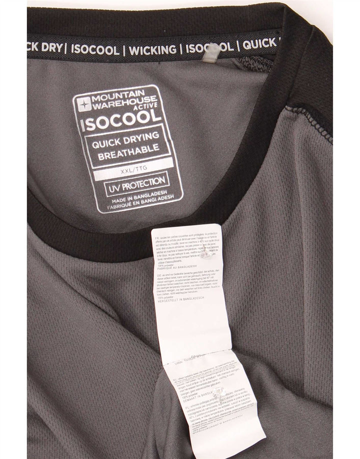 Mountain Warehouse Ανδρικό IsoCool Top Μακρύ μανίκι 2XL Γκρι Colourblock