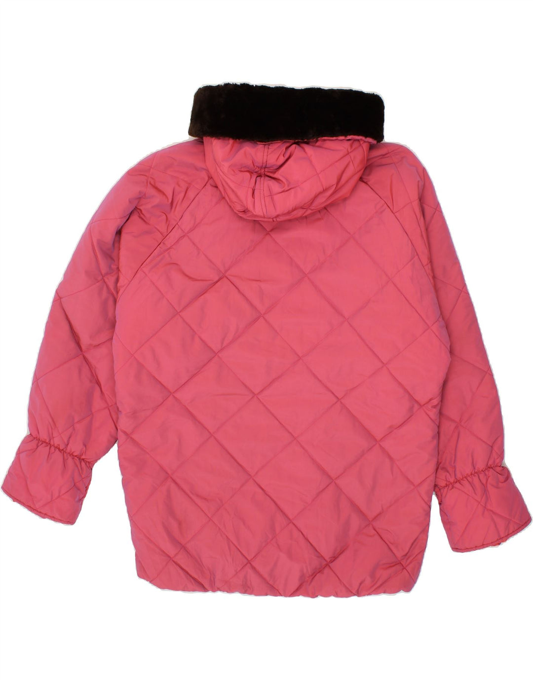 BELFE & BELFE Womens Oversized Hooded Padded Jacket IT 44 Medium Pink Vintage Belfe & Belfe and Second-Hand Belfe & Belfe from Messina Hembry 