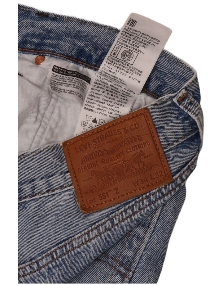Ανδρικό τζιν Levi's Straight W34 L32 Μπλε βαμβακερό