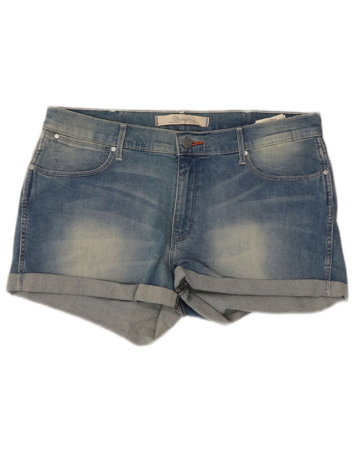 Γυναικείο τζιν σορτς Wrangler W32 μεγάλο μπλε βαμβακερό