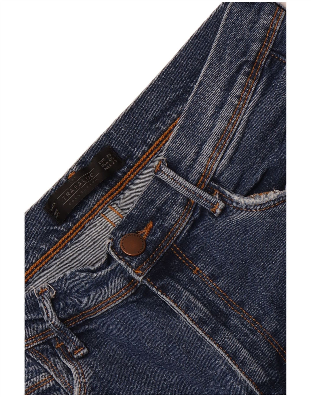 Zara Γυναικείο Cropped Jeans EU 38 Small W28 L24 Blue