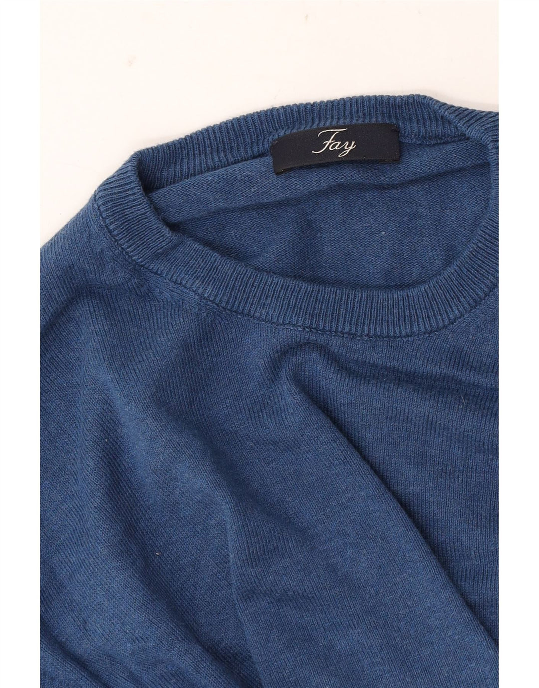 Πουλόβερ Fay Mens Crew Neck Jumper Medium Blue