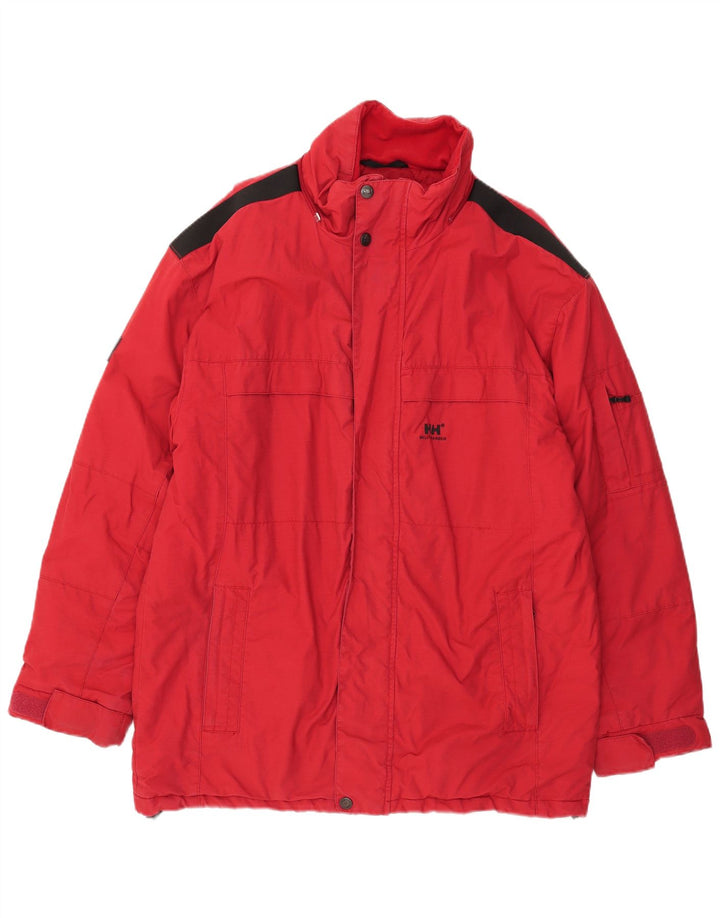 Helly Hansen Ανδρικό τζάκετ αντιανεμικό UK 40 μεγάλο κόκκινο χρώμα βαμβακερό