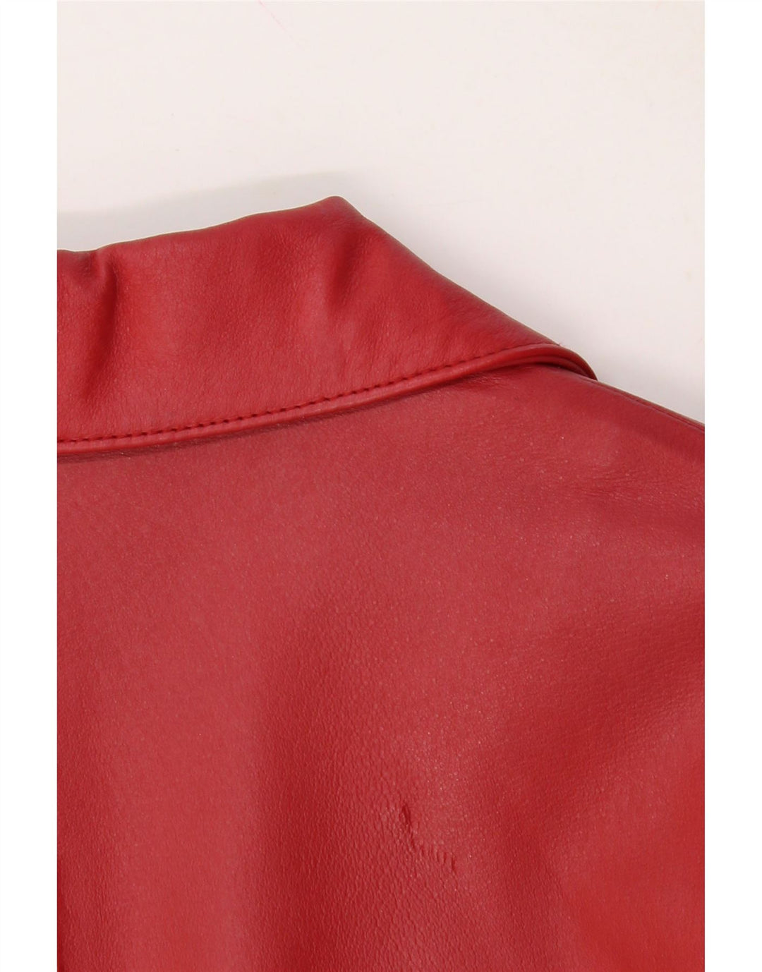 VINTAGE Womens Leather Jacket UK 10 Small Red Leather Vintage Vintage and Second-Hand Vintage from Messina Hembry 