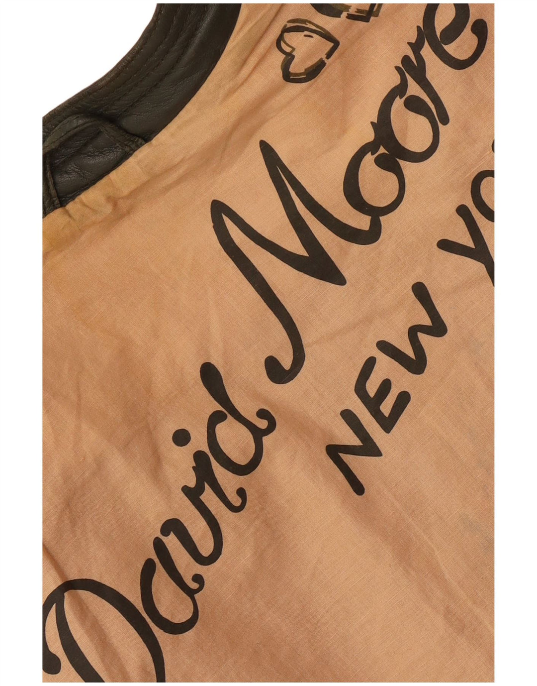 DAVID MOORE Γυναικείο Crop Biker Jacket UK 16 Large Green Colourblock Δερμάτινο