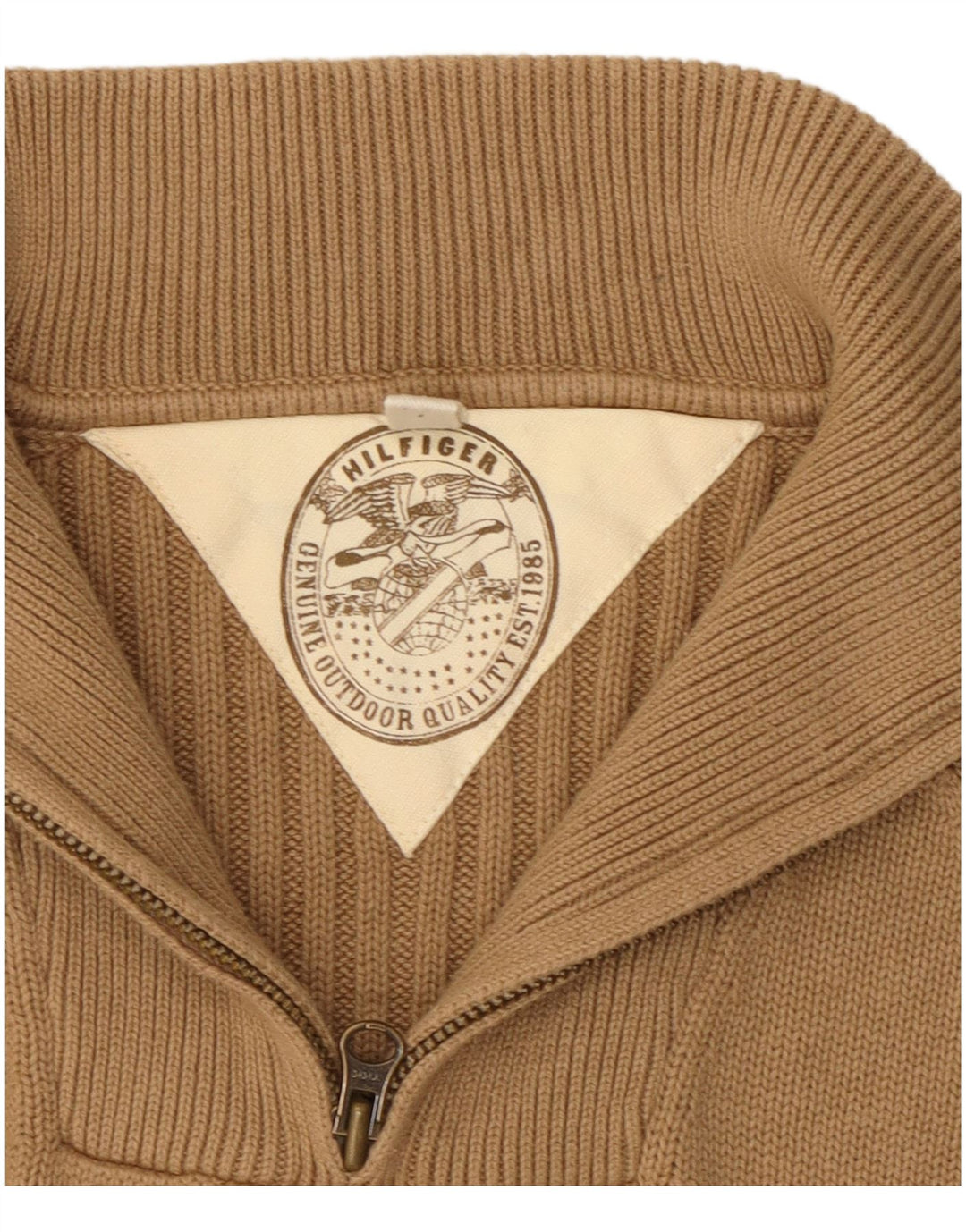 Ανδρικό πουλόβερ Tommy Hilfiger με φερμουάρ, μεσαίο βαμβακερό