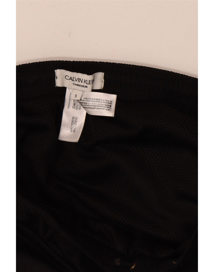 Γραφικό ανδρικό σορτς κολύμβησης Calvin Klein Μικρό μαύρο χρώμα