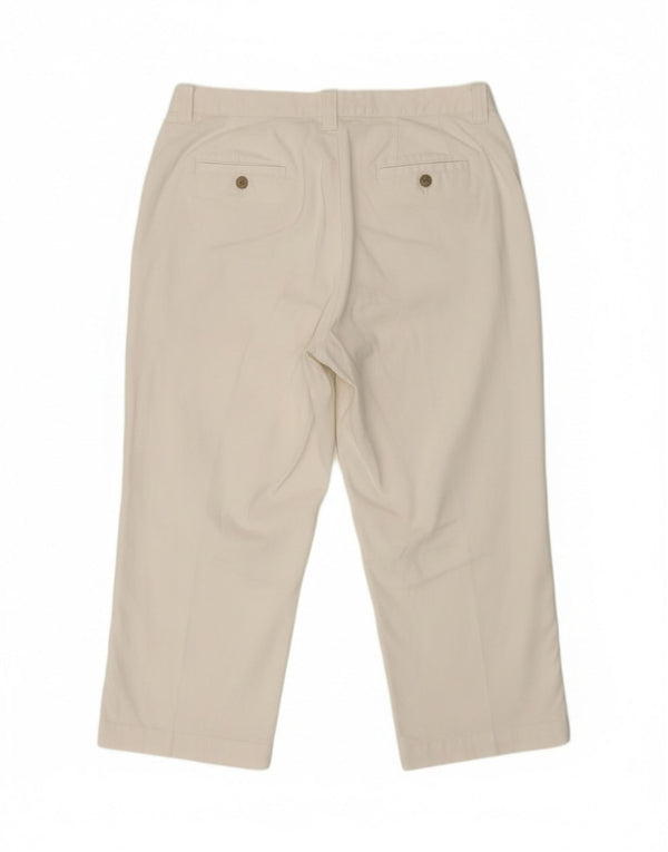 Lee Γυναικείο Ψηλόμεσο Σορτς Βερμούδα US 16 XL W34 Λευκό βαμβακερό