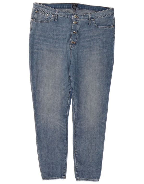 J. Crew Womens High Rise Skinny Jeans W35 L28 Blue Cotton