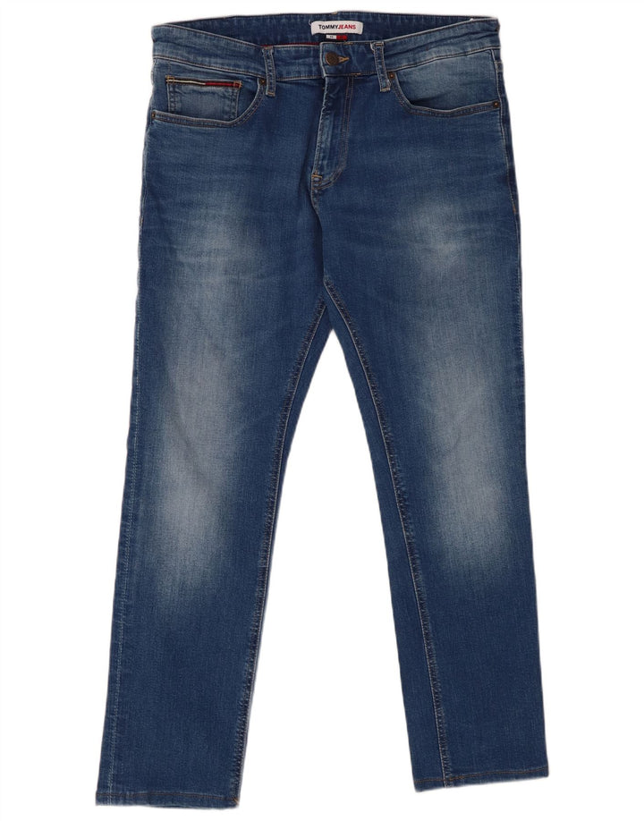 TOMMY HILFIGER Ανδρικό Scanton Slim Jeans W34 L27 Μπλε βαμβακερό