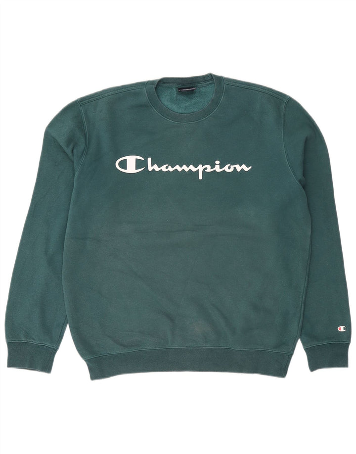 Champion Ανδρικό γραφικό φούτερ Jumper Large Green Oxid