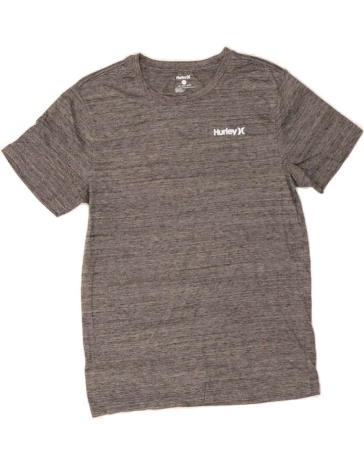HURLEY Womens T-Shirt Top UK 10 Small Grey Polyester Vintage Hurley and Second-Hand Hurley from Messina Hembry 