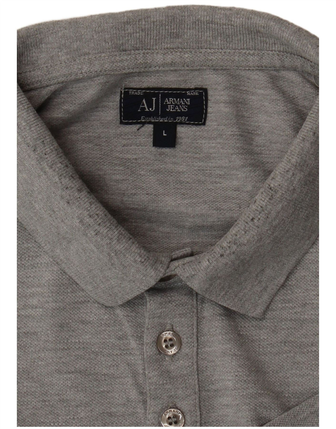 Ανδρικό πουκάμισο πόλο ARMANI JEANS Μεγάλο Γκρι