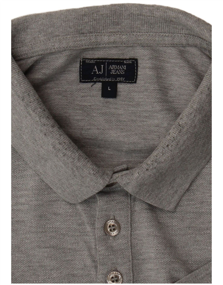 Ανδρικό πουκάμισο πόλο ARMANI JEANS Μεγάλο Γκρι