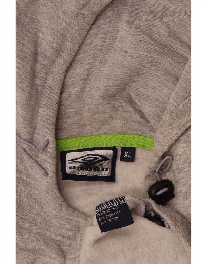 Ανδρικά γραφικά κουκούλα Umbro XL Grey Colourblock Πολυεστέρας