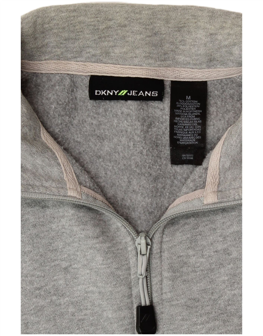 Dkny Ανδρική φόρμα αθλητικής φόρμας με γραφικό τοπ Μπουφάν Μεσαίο Γκρι Βαμβακερό